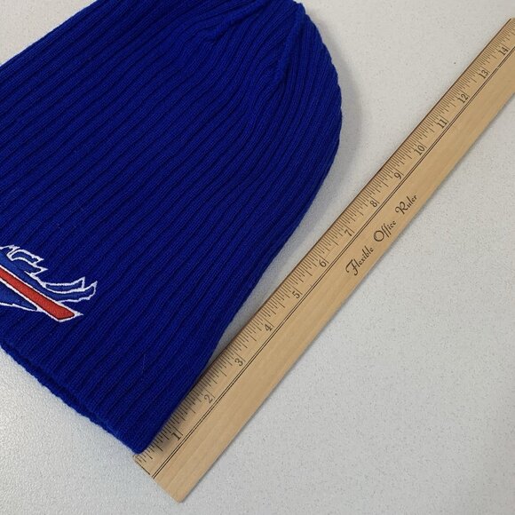Buffalo Bills Fanatics Blue NFL Beanie Skully Cap Hat Unisex One Size Fits All - Picture 8 of 9